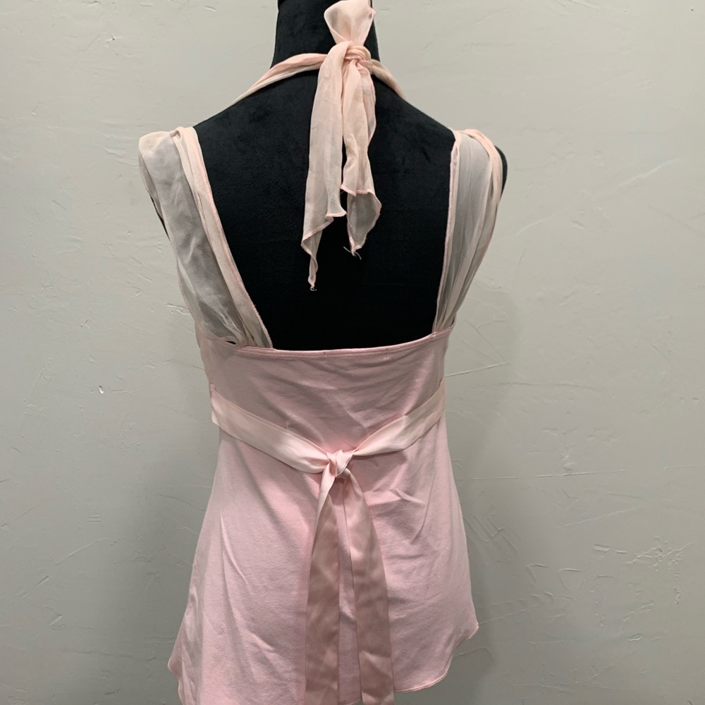 Arden B. Light Pink Halter Babydoll Top - Picture 4 of 7